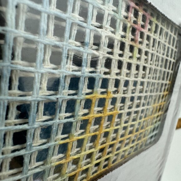 Sealed Vtg White Carousel Horse Latch Hook Kit Natura Caron 12 in x 12 in READ - Picture 13 of 14